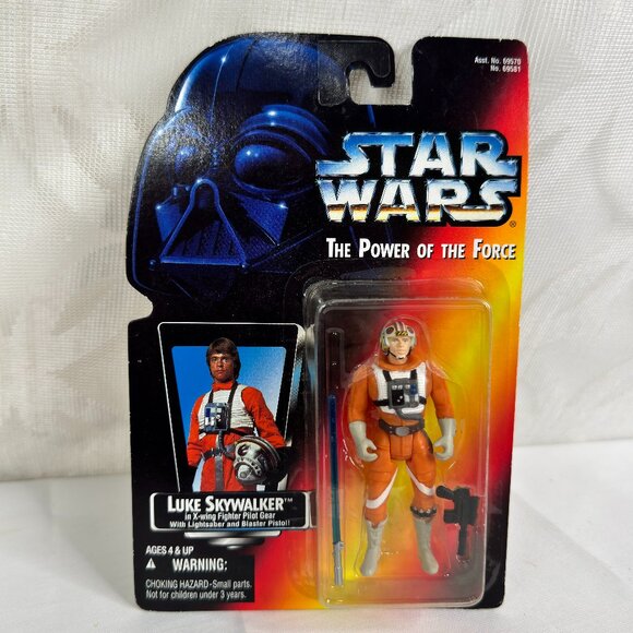 5 for $25| Star Wars Power of the Force Luke Skywalker X-Wing Pilot (long saber) - Picture 1 of 5